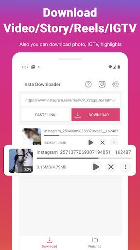 Video Downloader For Insta - IG Stories, Reels 螢幕截圖 0