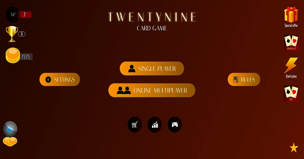 29 Card Game Lite Captura de tela 0