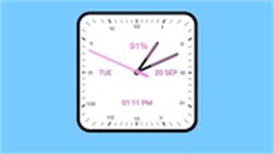 Analog Clock Square Cloassic 螢幕截圖 0