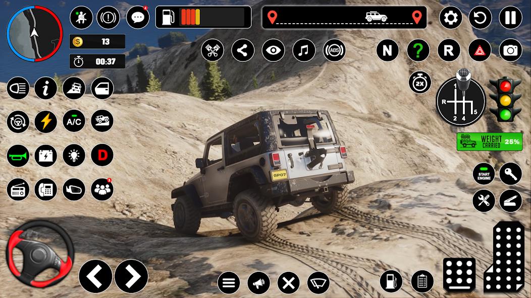 Offroad Jeep Driving & Parking Mod 螢幕截圖 3