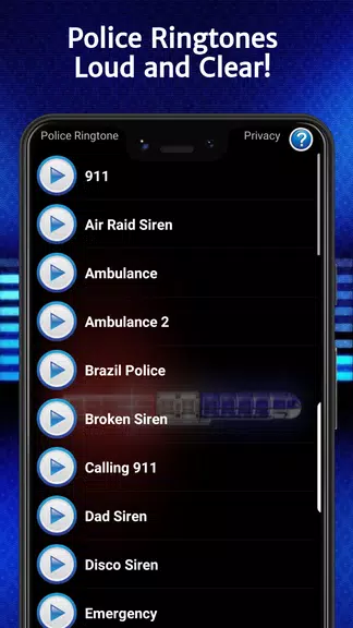 Police Ringtones 螢幕截圖 0