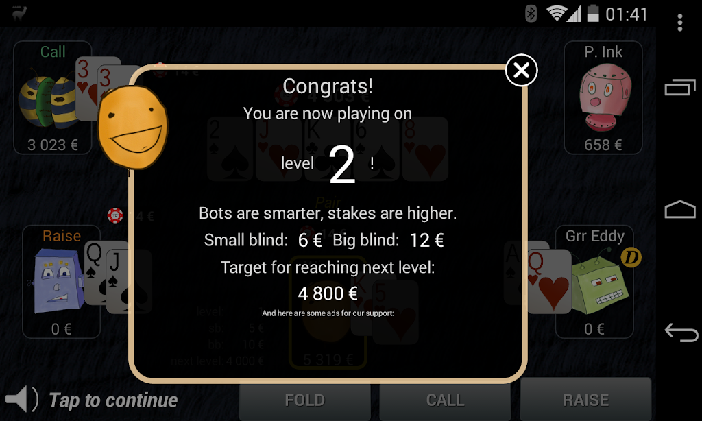 Bots Don’t Bluff Offline Poker 螢幕截圖 2