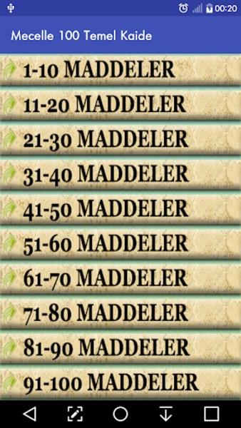 Mecelle 100 Temel Kaide Zrzut ekranu 2