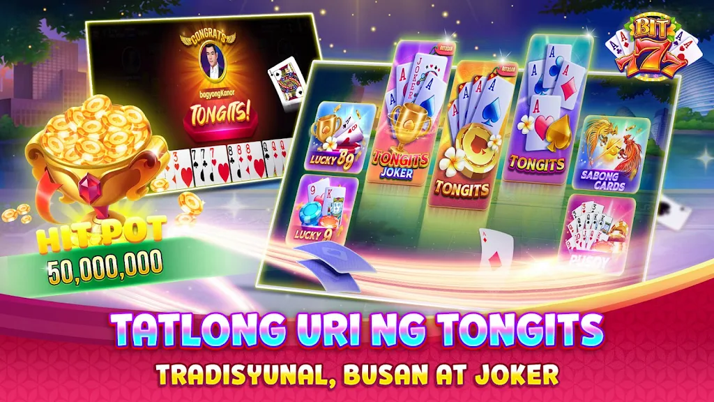 Bit777 - Tongits Pusoy Global Captura de tela 3