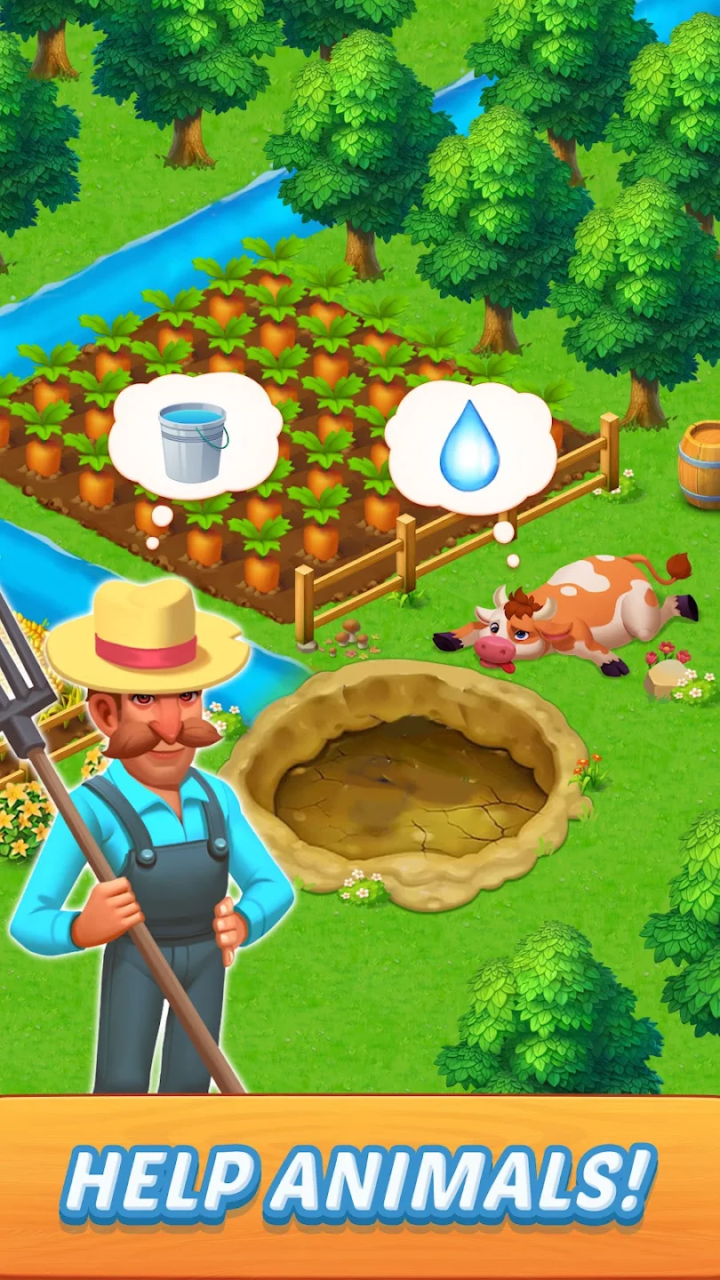 Solitaire Farm Adventure Games 螢幕截圖 3