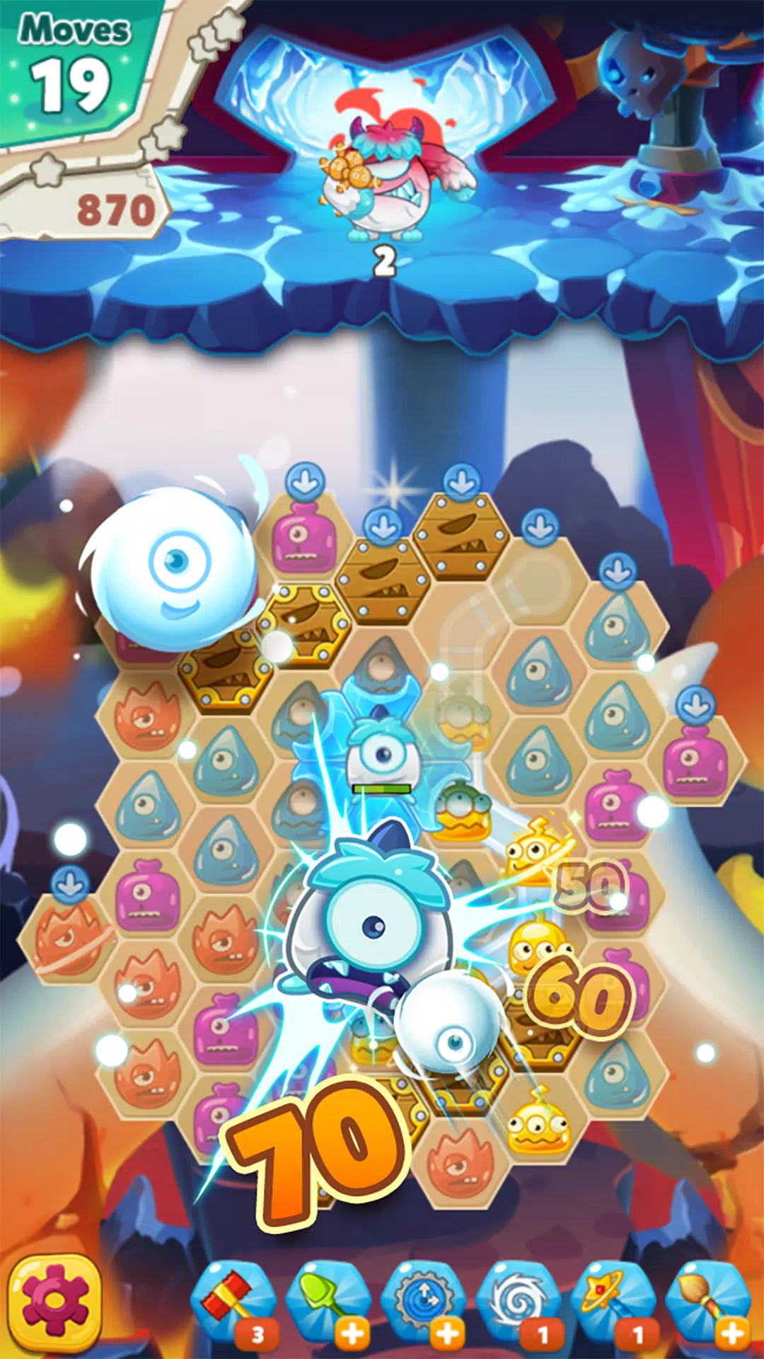 Monster Busters: Ice Slide Captura de tela 0