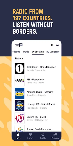 TuneIn Pro 電台：新聞、體育、音樂和廣播電台。 螢幕截圖 0