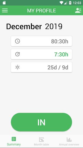 Working Timer - Timesheet ภาพหน้าจอ 0