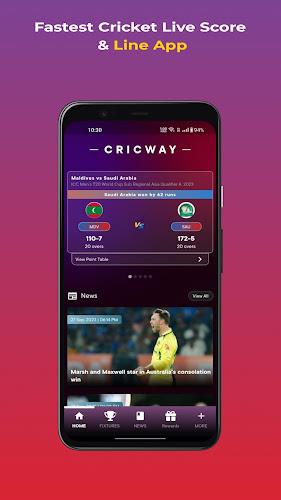 CricWay - Live Scores & Line Screenshot 0