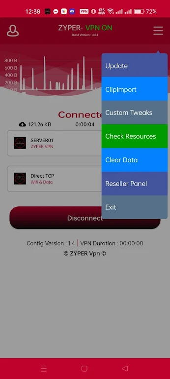 ZYPER VPN Captura de pantalla 2