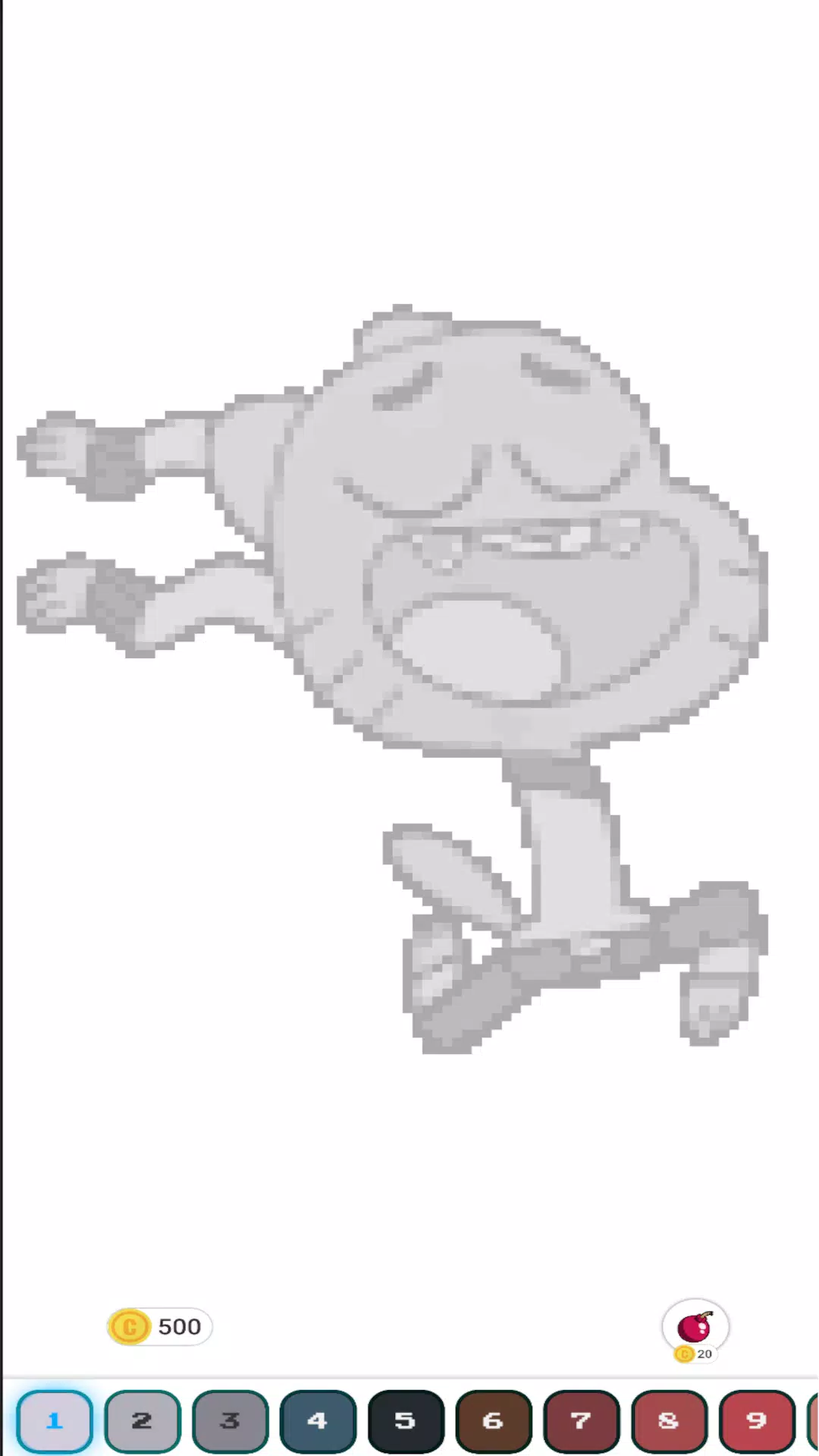 Gumball Pixel Art Coloring Captura de pantalla 0