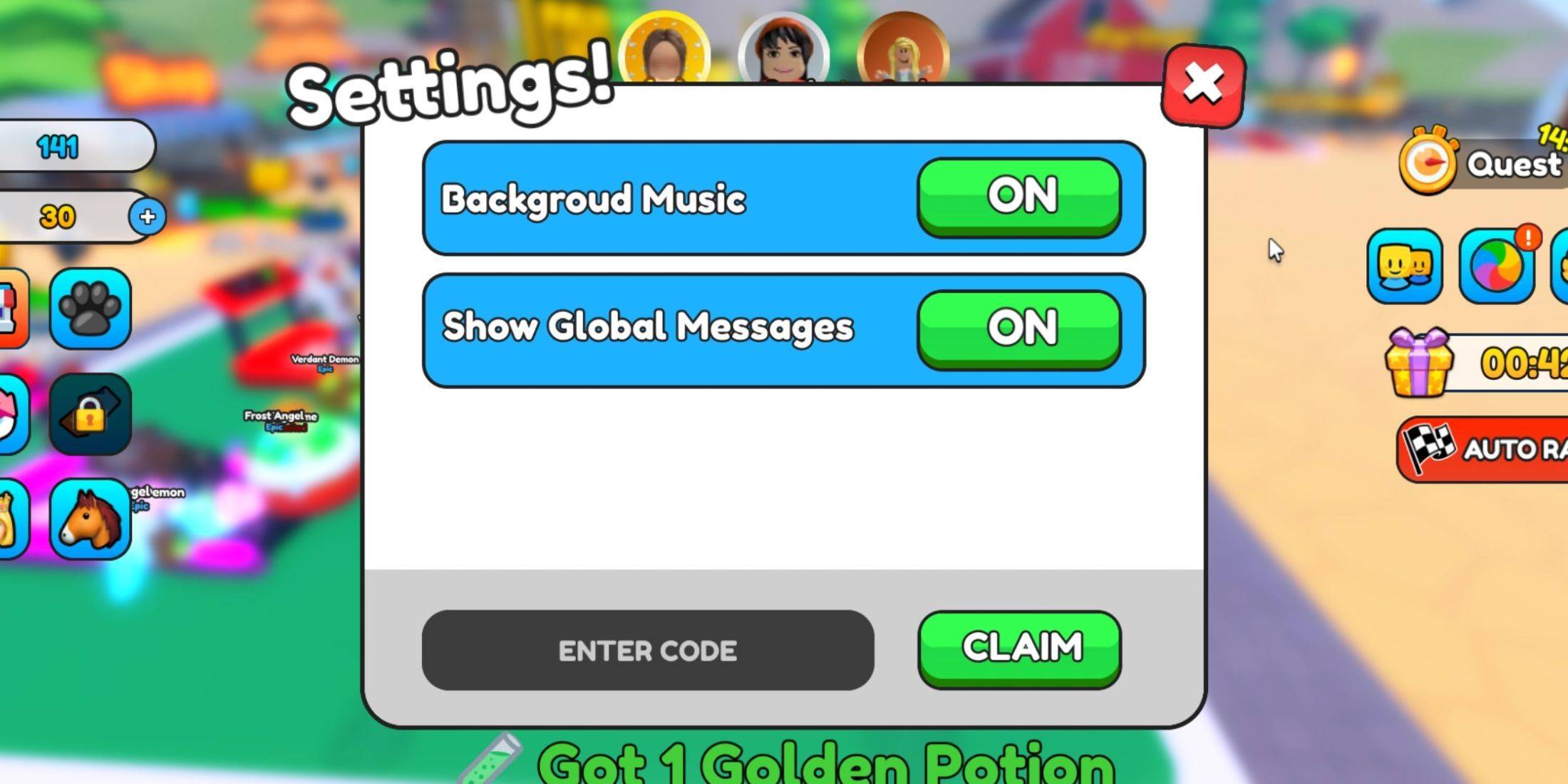 Redeeming Codes Image