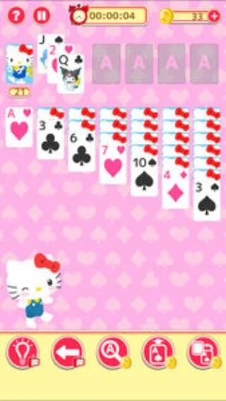 Hello Kitty Solitaire 螢幕截圖 1