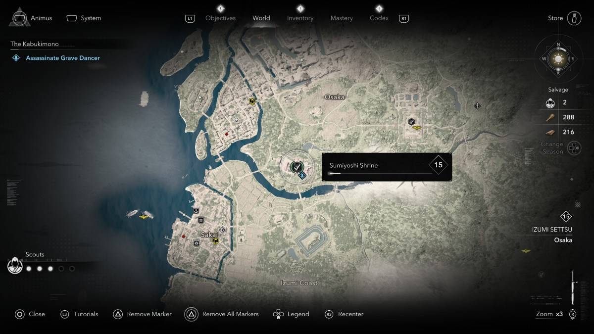 Wie und wo kann man alle Kabukimono -Mitglieder in Assassins Creed Shadows Grave Dancer finden