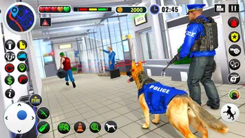 US Police Dog Games : Airport Crime Police Games Скриншот 1