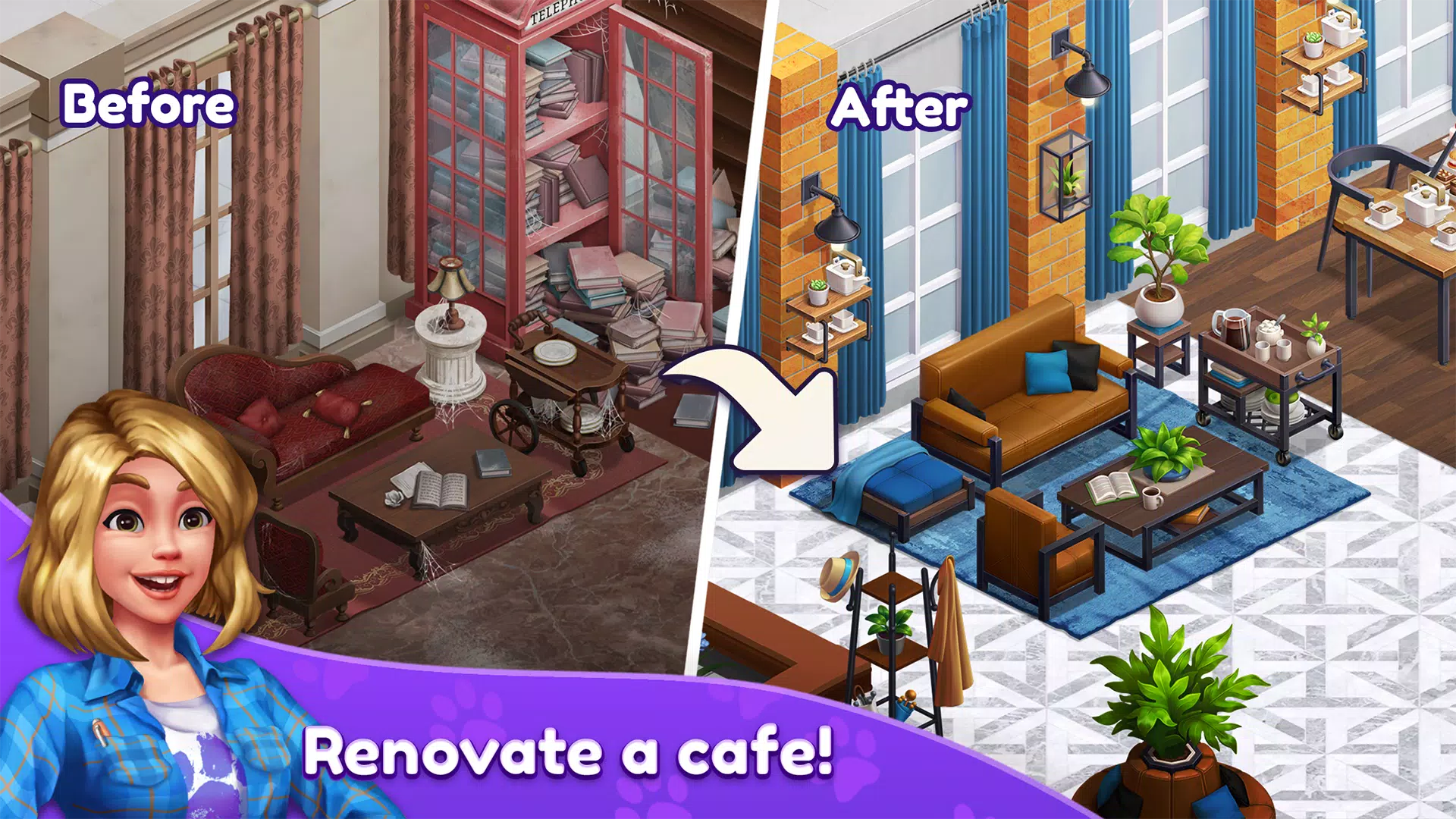 Piper’s Pet Cafe - Solitaire Zrzut ekranu 0