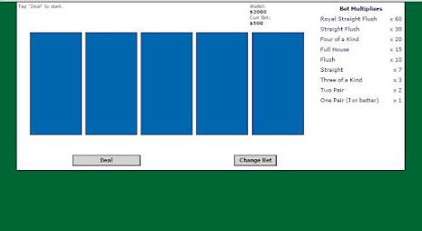 5 Card Draw Poker Solitaire 스크린샷 0