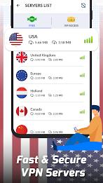 Schermata USA VPN: Unlimited Fast VPN 1