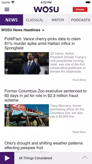 WOSU Public Media App 螢幕截圖 0
