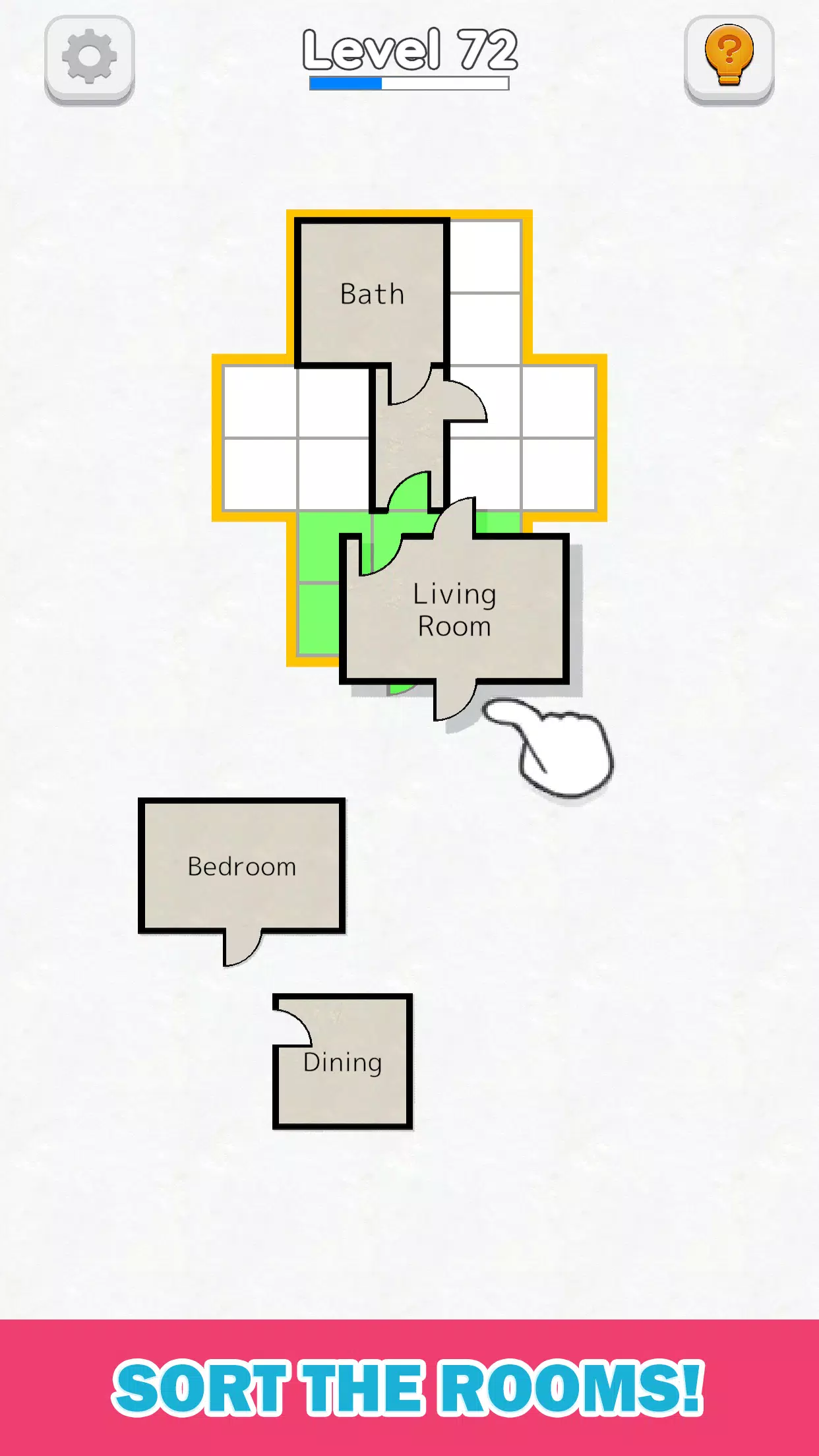 Room Sort - Floor Plan Game Captura de pantalla 0