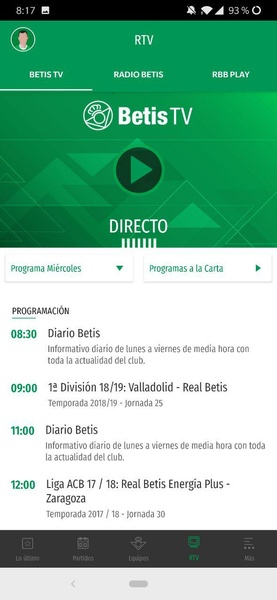 Real Betis Balompié スクリーンショット 0