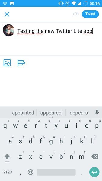Twitter Lite 螢幕截圖 1