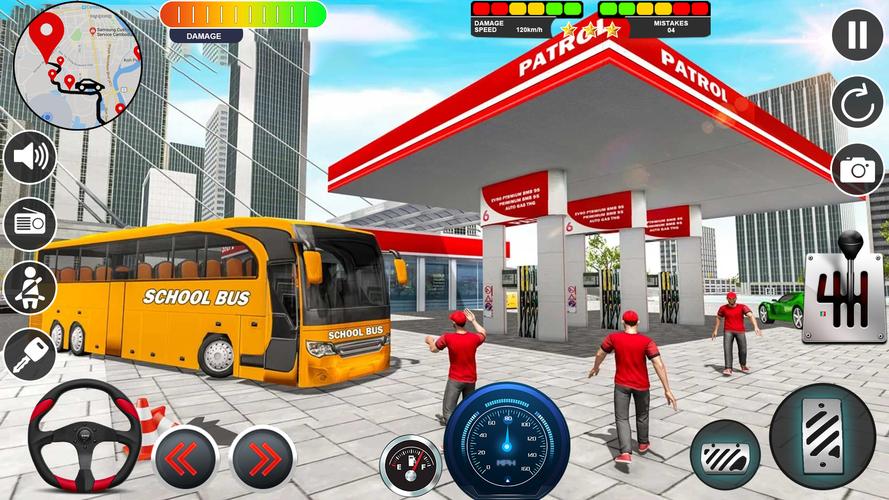 School Bus Simulator Bus Games ภาพหน้าจอ 1