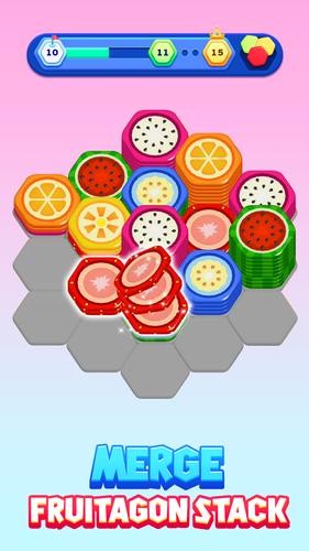 Fruitagon: Stack Sort 螢幕截圖 1