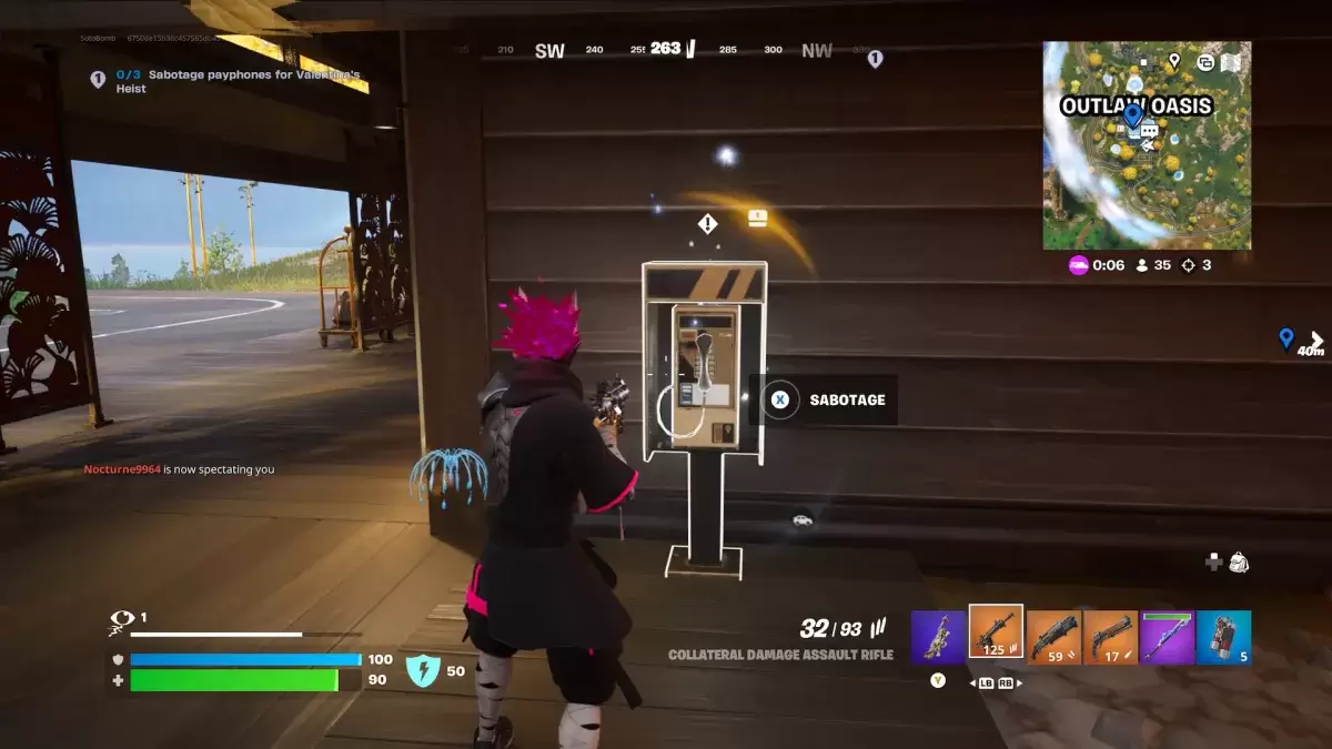Münztelefon in Fortnite.