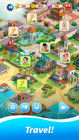 Travel Town - Merge Adventure Mod 螢幕截圖 3