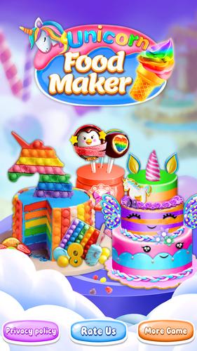 Unicorn Cake Maker-Bakery Game Zrzut ekranu 0