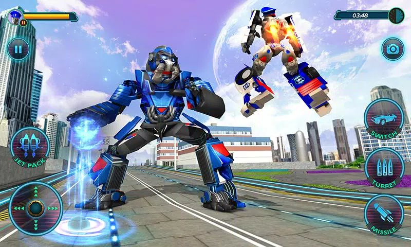 US Police Robot Car Revenge Ảnh chụp màn hình 2
