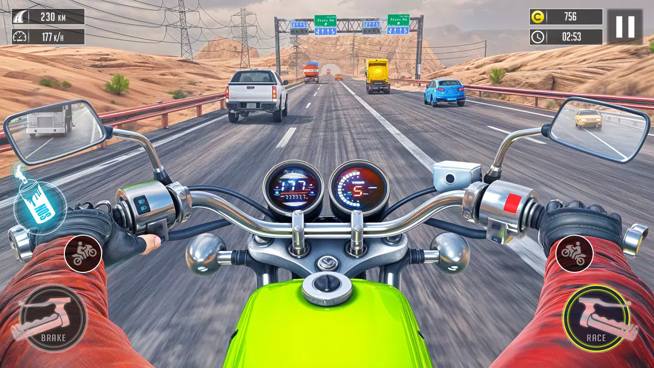 3d Bike Racing Bike Race Games 螢幕截圖 1