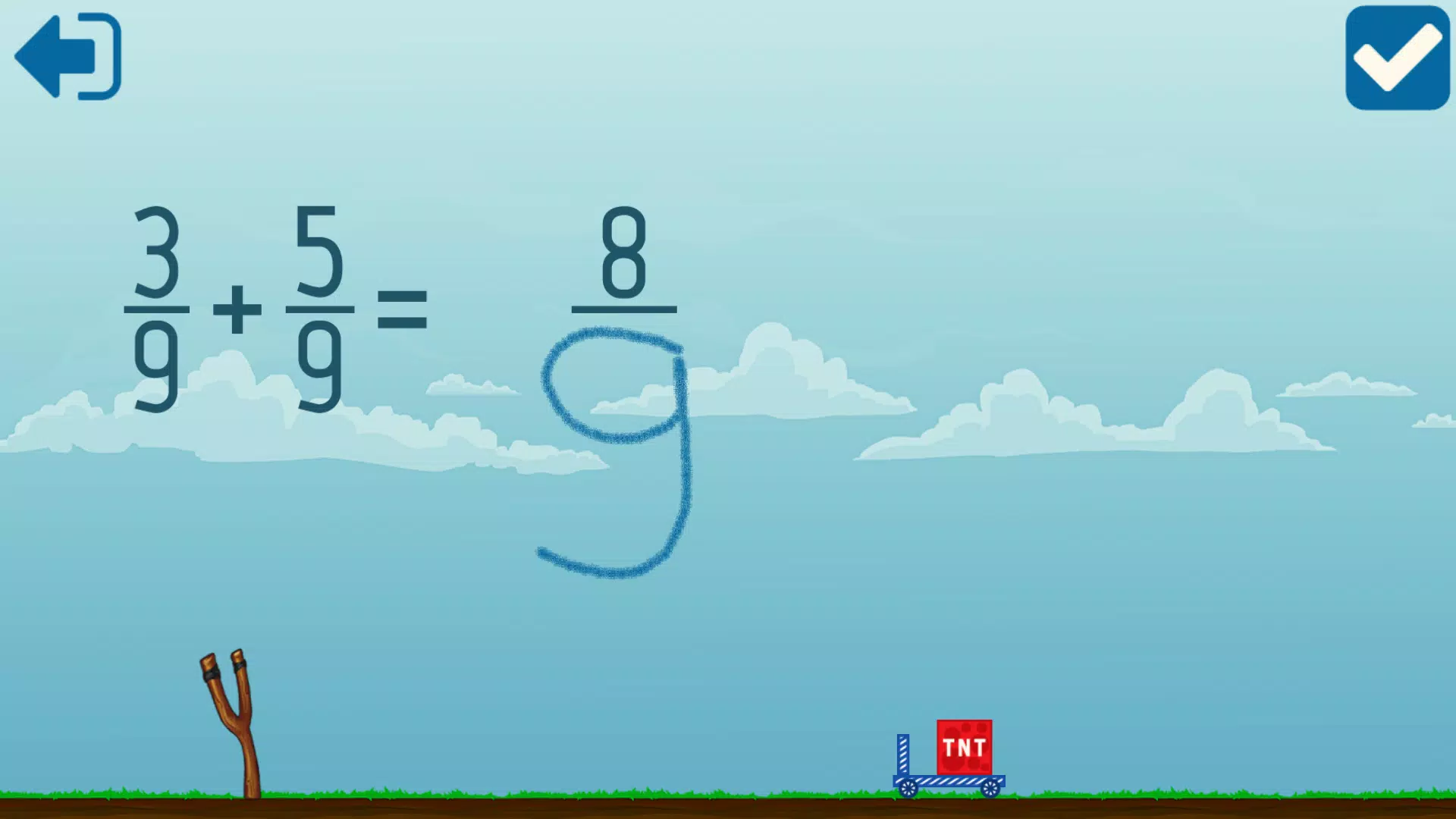 Adding Fractions Math Game Capture d'écran 3