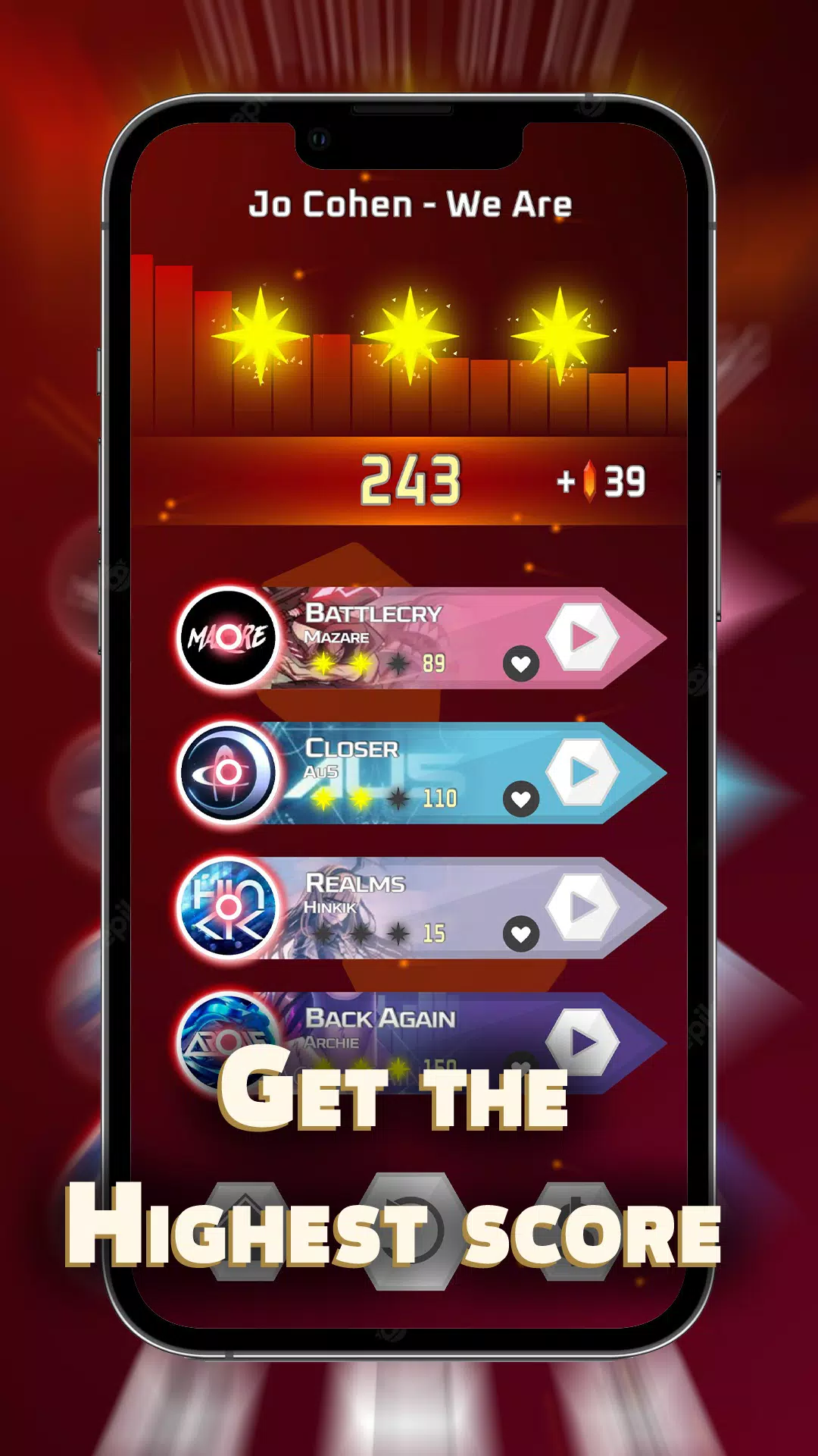 Dash’n’Beat - EDM Rhythm game应用截图第3张