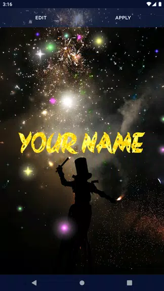 Night Sky Live Wallpaper 螢幕截圖 1