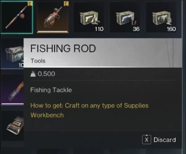 Crafting a fishing rod in Once Human