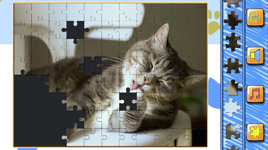 Jigsaw Puzzle Cats Kitten ဖန်သားပြင်ဓာတ်ပုံ 0