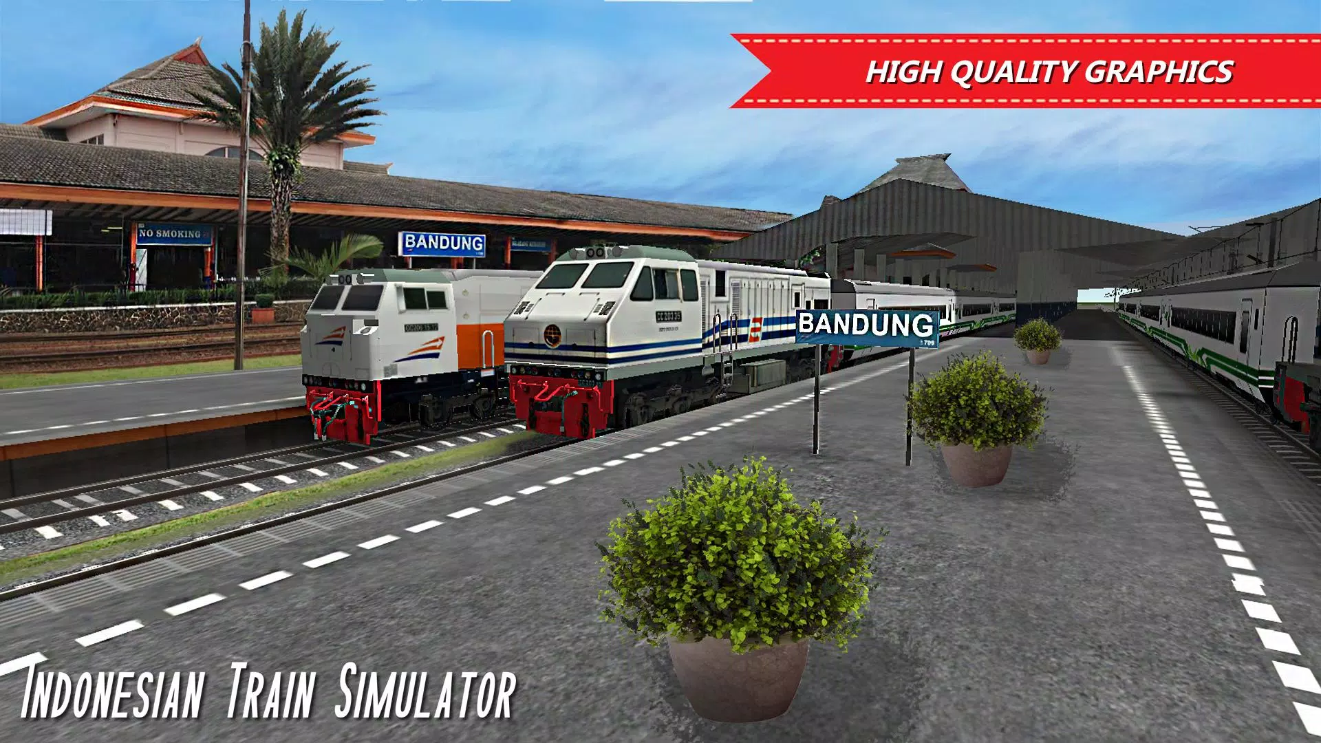 Indonesian Train Sim: Game 螢幕截圖 1