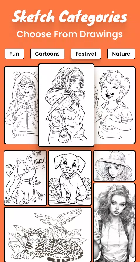 Draw sketch : Sketch and Paint 螢幕截圖 1