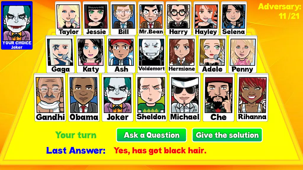 Guess who the character is Zrzut ekranu 1