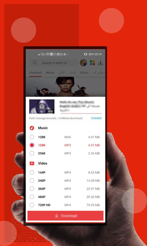 HD vidmax mat-video music status downloander Screenshot 2