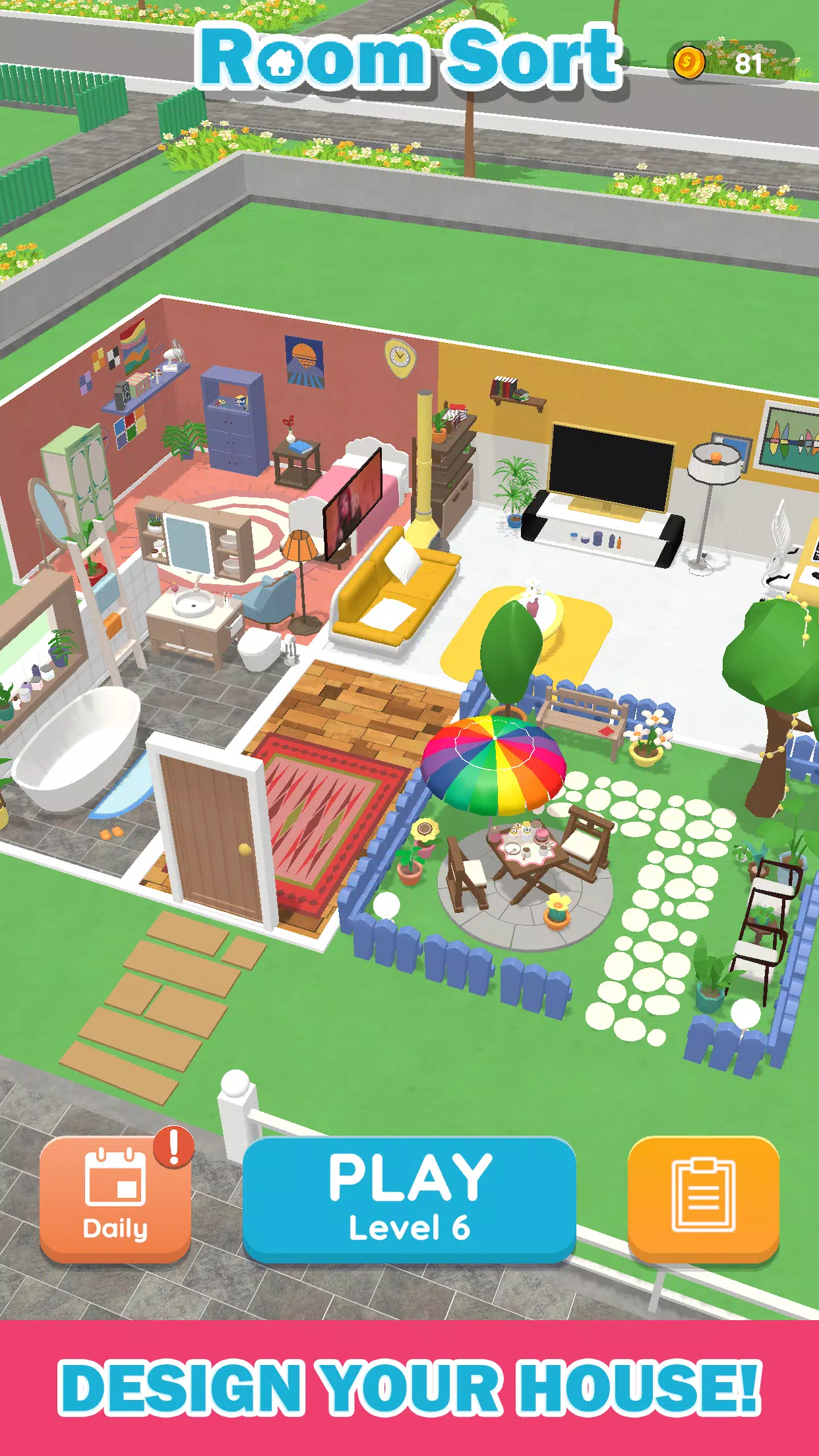 Room Sort - Floor Plan Game Captura de pantalla 3