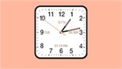 Analog Clock Square Cloassic 螢幕截圖 1