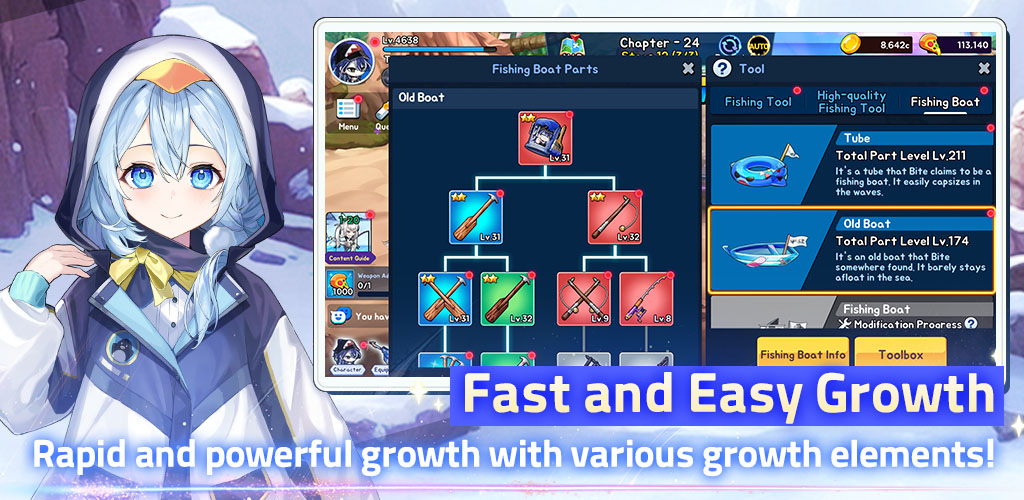 SHARK GIRLS : IDLE RPG Mod应用截图第2张