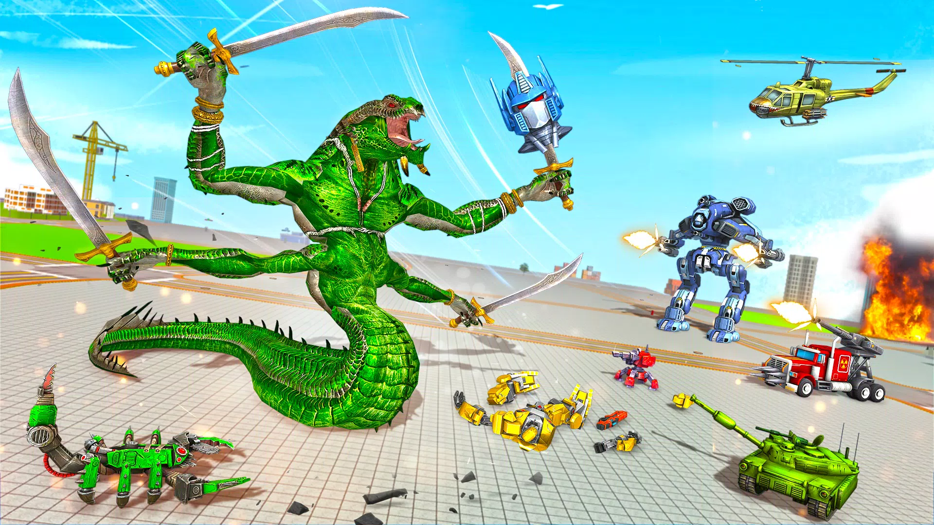 Snake Robot Game - Stone Robot 螢幕截圖 1
