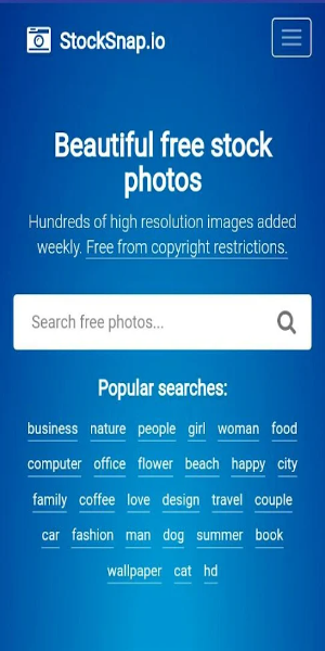 Schermata StockSnap.io 0