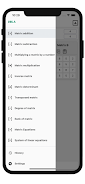 Schermata Matrix operations 0