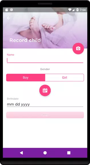 Child Growth Tracking Schermafbeelding 1