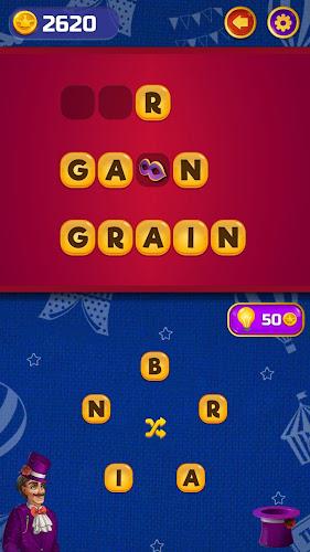 Circus Words: Magic Puzzle ဖန်သားပြင်ဓာတ်ပုံ 3